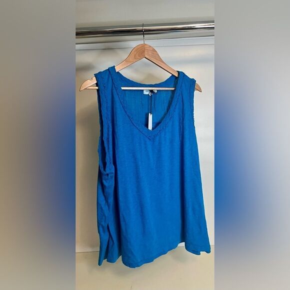NWT Michael Stars Cotton Tank 3x - Picture 2 of 5
